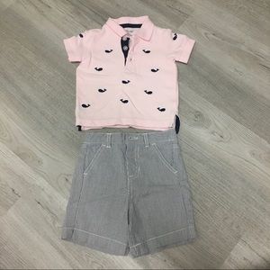 Little me 9 month whale outfit NWOT